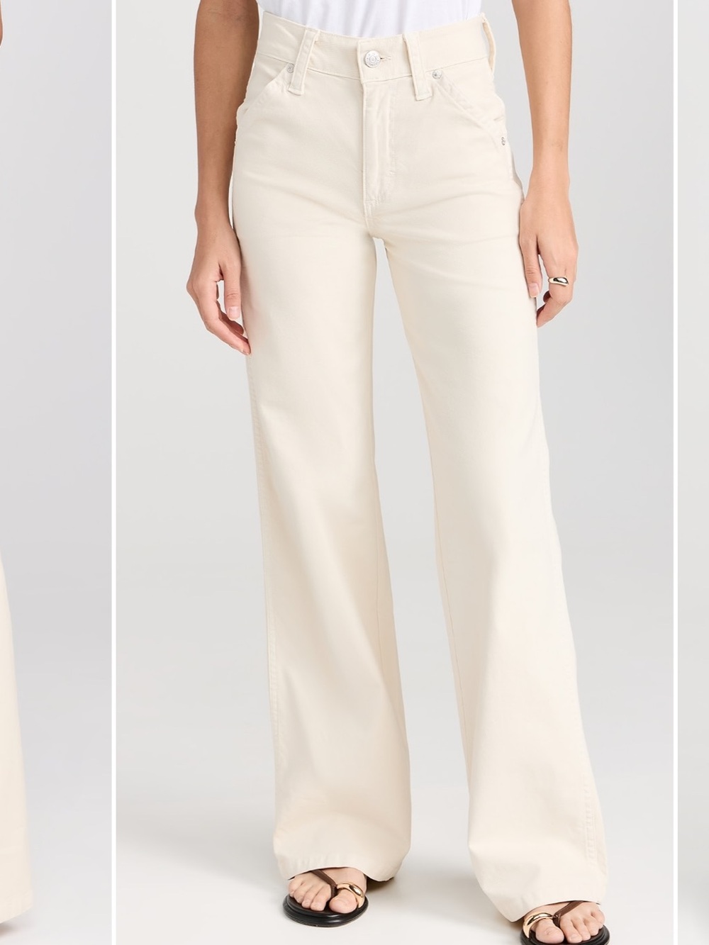 AMO lois trouser denim organic cotton blend Minimalist classy contemporary